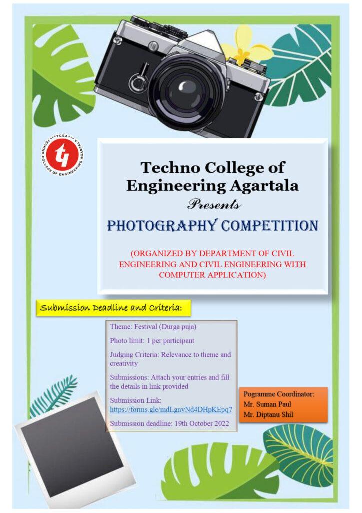 Photographic Competition Organized by the Department of CE and CECA on 21st Nov, 2022