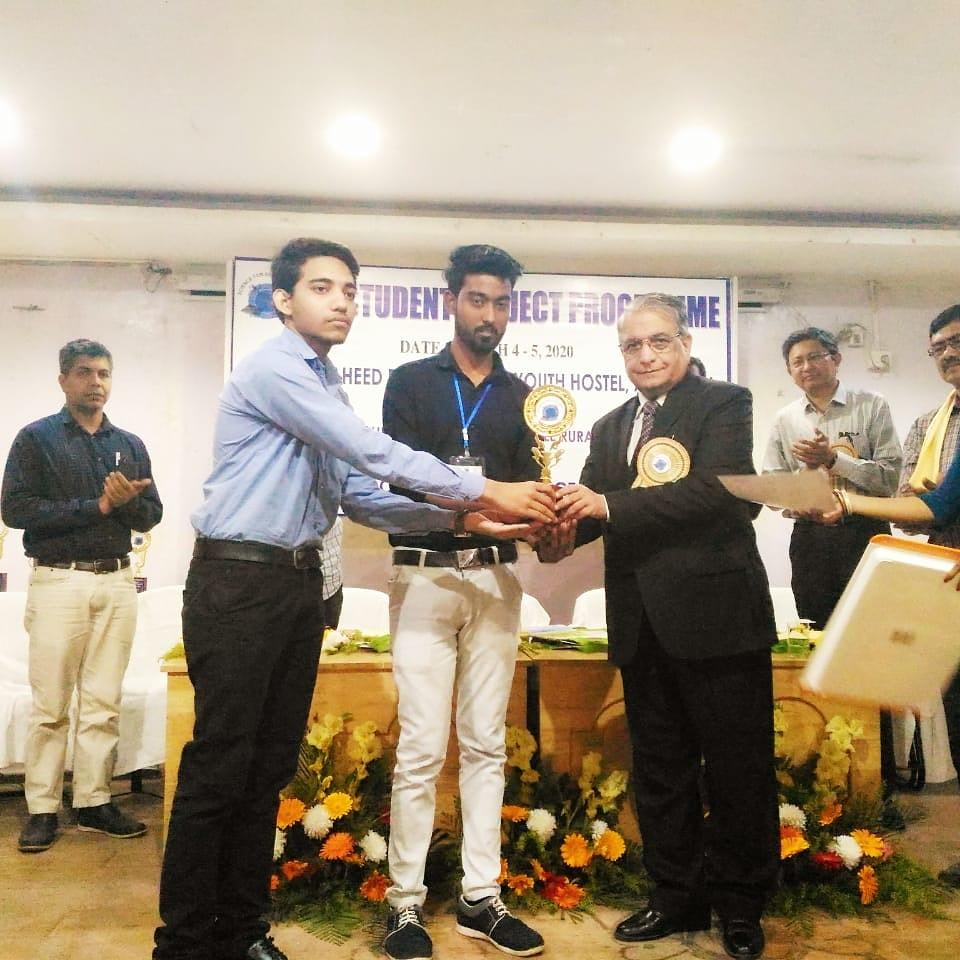 2nd position in 3rd year Students’ Project Programme organized by Tripura State Council for Science & Technology