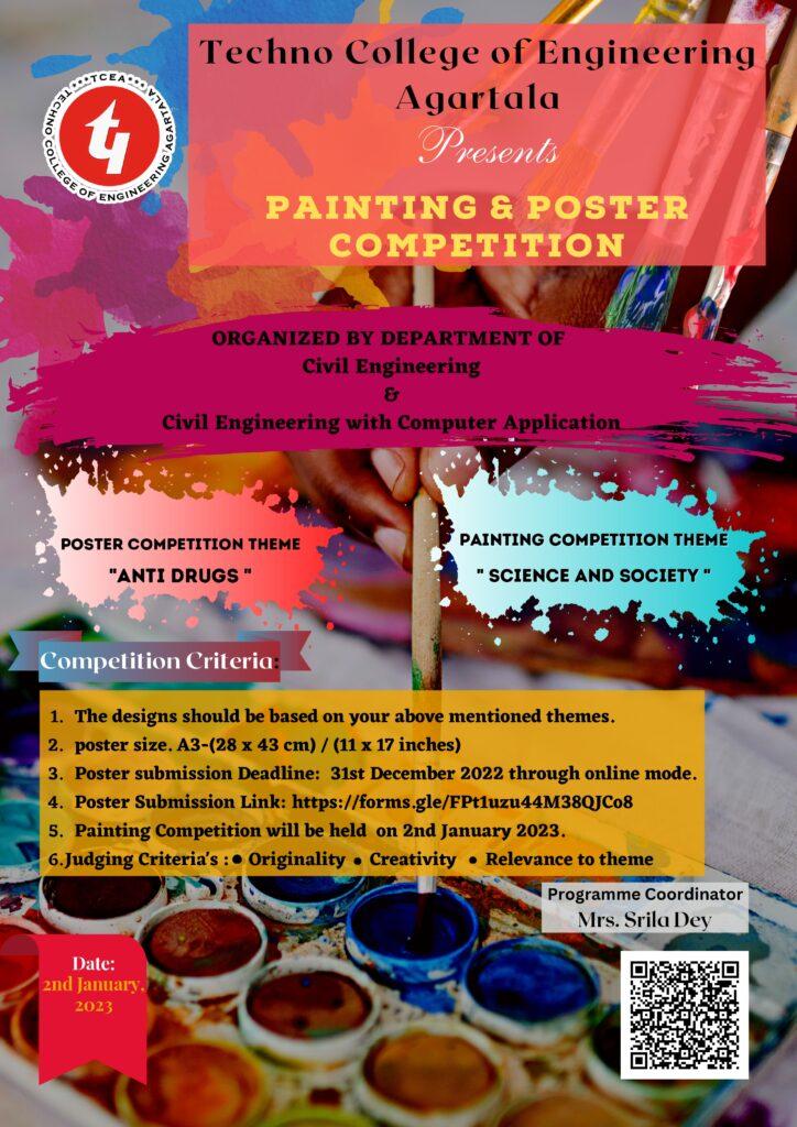 Winners of “POSTER & PAINTING” making competition, 2023 organised by department of CE & CECA