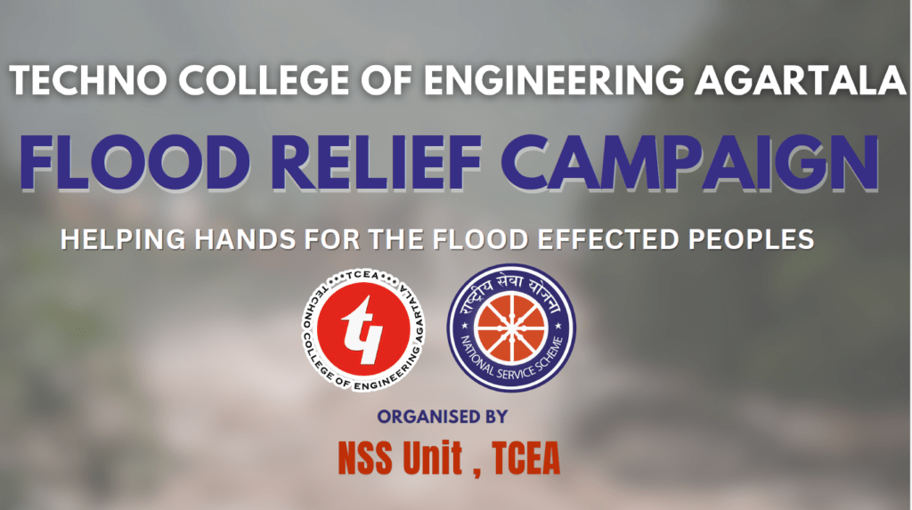 NSS Unit, TCEA food distribution among the needy peoples at the relief camps of Udaipur, Tripura.